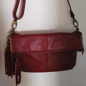 Lucky Brand Dark Red Leather Purse